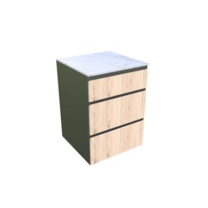 Letna kuhinja - Element s predali, hrast rustik