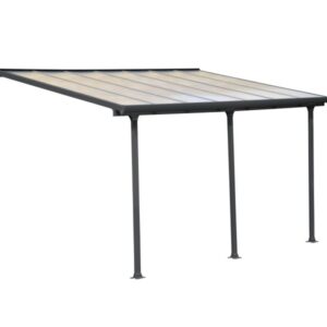 NADSTREŠEK ZA TERASO FERIA PATIO COVER, 3x4,25, siva/transparent