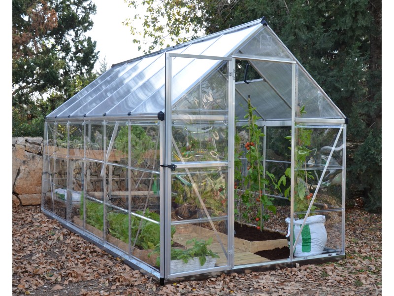 RASTLINJAK POLIKARBONAT - HYBRID (Tip 6x10) - Dim. 185 x 306 cm - ALUMINIJ