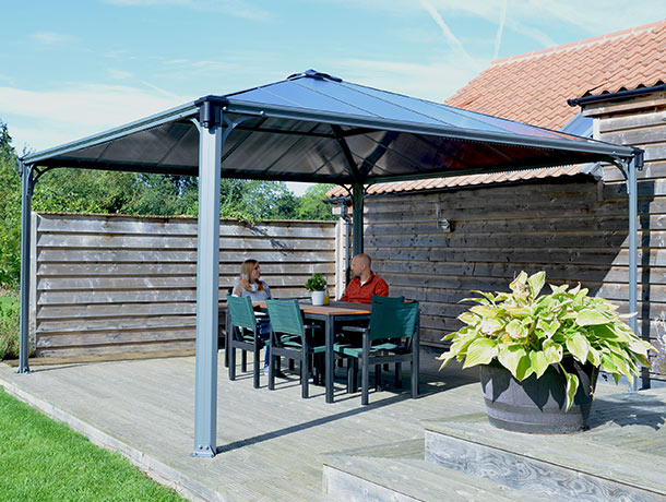 VRTNI PAVILJON PALERMO 4300, siva/bronza