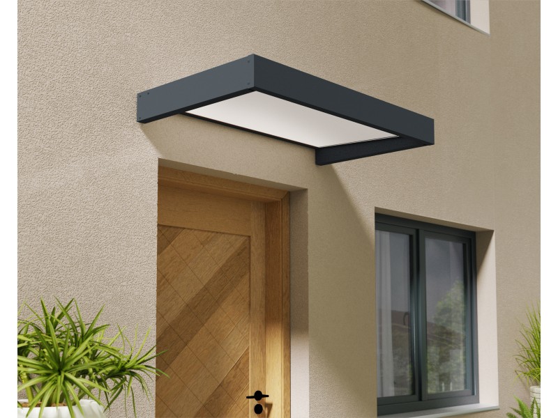 DOOR CANOPY, CANOPY SOPHIA 1600 GREY - WHITE OPAL - Image 4