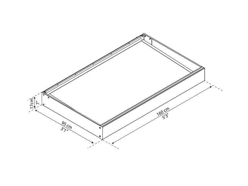 DOOR CANOPY, CANOPY SOPHIA 1600 GREY - WHITE OPAL - Image 3