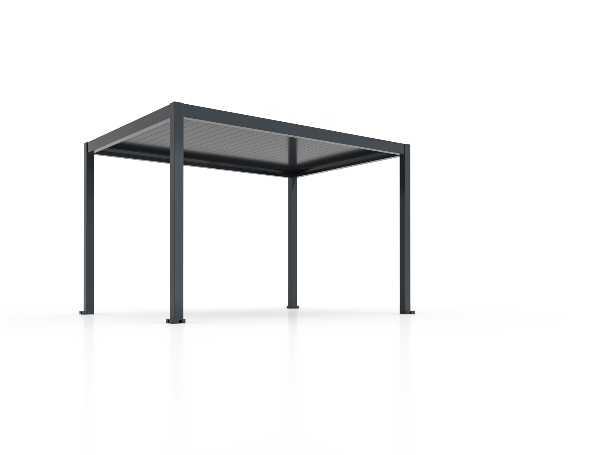 Bioclimatic Pergola Bellano S25, 3x4; dark grey, freestanding - Image 4