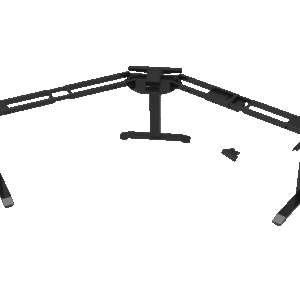 Podesivo postolje za L stol – crno