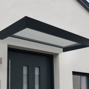 NADSTREŠEK NAD VRATI, CANOPY SOPHIA 1600 GREY - WHITE OPAL